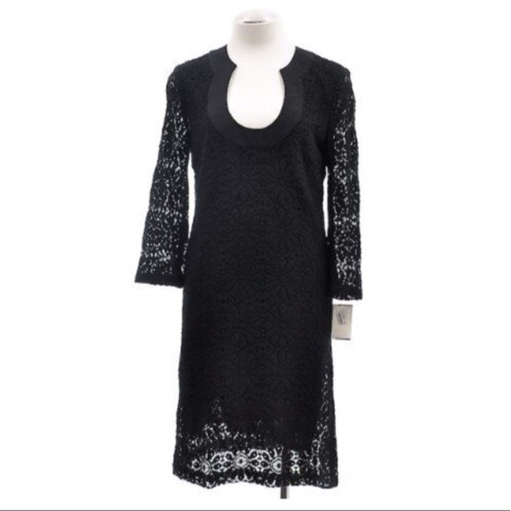 black Trink Turk boho Bell Sleeve Lace Dress